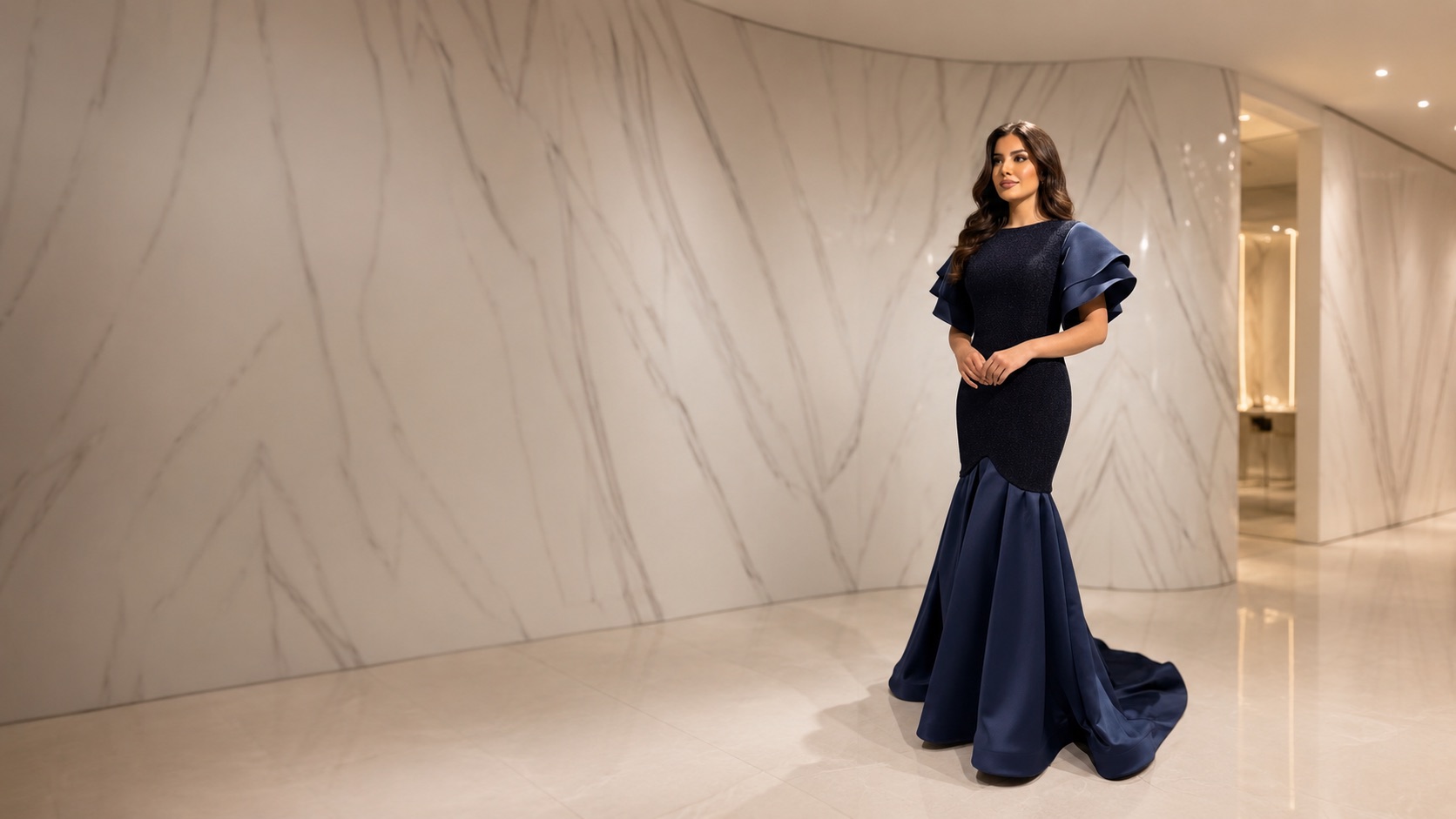 Signature Liza Couture evening gown